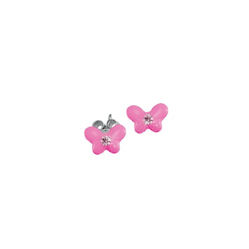 Scout Kinder Ohrringe Ohrstecker Silber Schmetterling rosa M�dchen 262157100