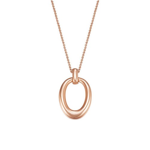 Esprit Damen Kette Edelstahl Ros� Organic Link ESNL13096C900