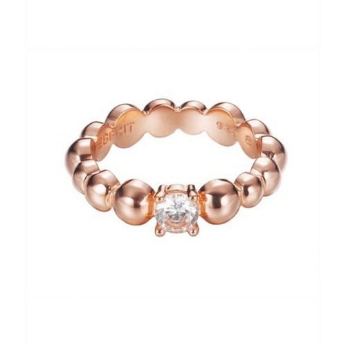 Esprit Damen Ring Silber Ros� Zirkonia Solo Pellet ESRG92321C1