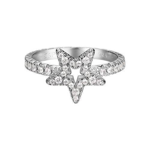 Esprit Damen Ring Silber Zirkonia Brilliance Star ESRG92001A1