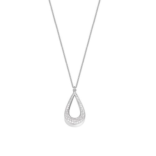Esprit Damen Kette Collier Edelstahl Silber JW52894 Zirkonia ESNL03046A420