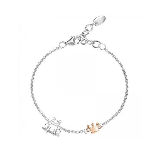 Esprit Kinder Armband Armkette JW50256 Silber Bi-color Krone ESBR91825D135