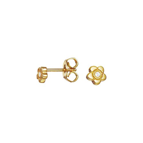 Esprit Kinder Ohrringe Ohrstecker JW50258 Silber Gold Blume ESER92736B000