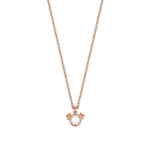 Esprit Damen Kette Edelstahl Ros GEMINI Zwilling ESNL03218C420