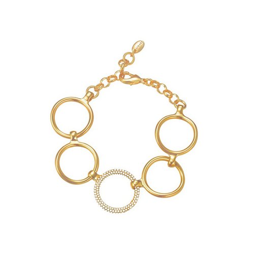 Esprit Damen Armband Edelstahl Gold Peribess ESBR01858B180