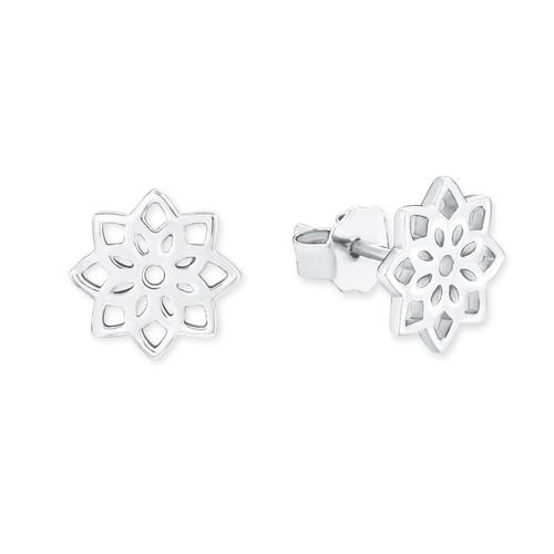 s.Oliver Jewel Damen Ohrringe Silber SO PURE Blume 2017220