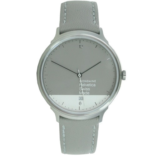 Mondaine Unisex Uhr Helvetica No1 Light GRAPHIC EDITION MH1.L2280.LH Leder