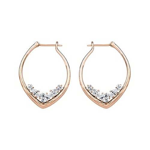 Joop Damen Ohrringe Creolen Edelstahl Ros� Simply Modern JPCO00001C000