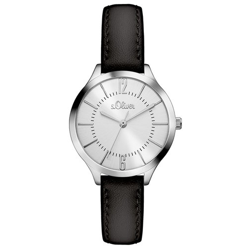 s.Oliver Damen Uhr Armbanduhr Leder SO-3360-LQ 