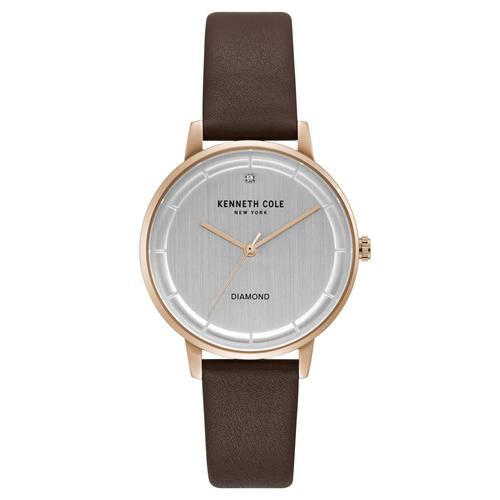 Kenneth Cole New York Damen-Armbanduhr Analog Quarz Leder KC50010001