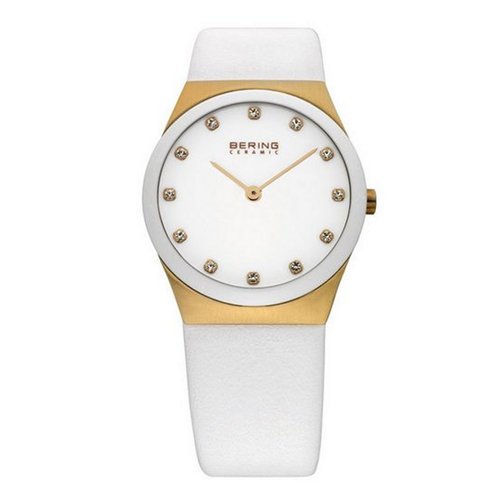Bering Damen Uhr Armbanduhr Slim Ceramic - 32230-686 Leder