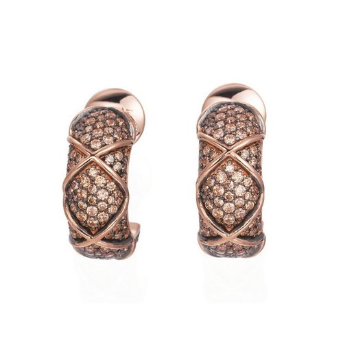 Joop Damen Ohrringe Creolen Silber Ros� Zirkonia Mosaics JPER90306C000