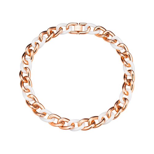 Esprit Collection Damen Kette Edelstahl Ros� White CERAMIA ELNL11855C420