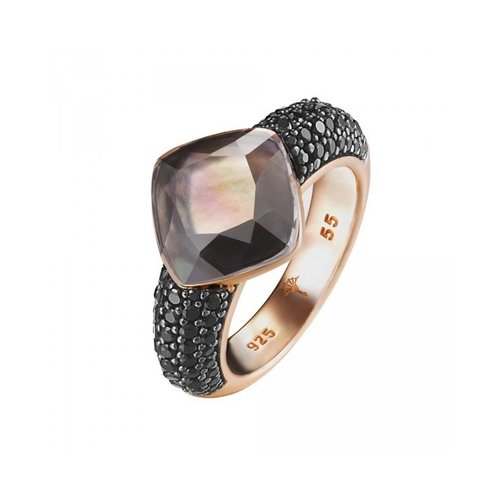 Joop Damen Ring Silber Ros Zirkonia Amazonit Kirsten JPRG90657C