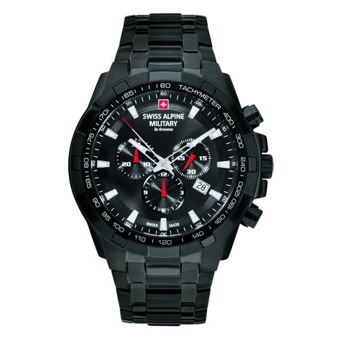 Swiss Alpine Military Herren Uhr Chrono 7043.9177SAM Edelstahl