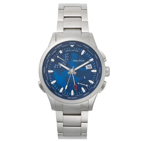 Nautica Herren Uhr Armbanduhr NAPSHG003 Edelstahl