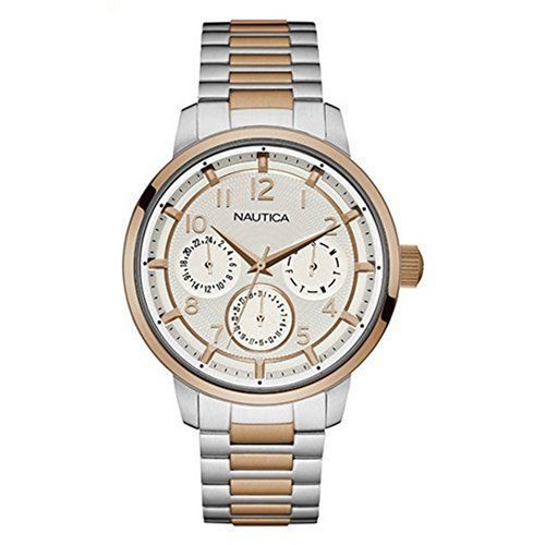 Nautica Herren Uhr Armbanduhr NAD19556G Edelstahl