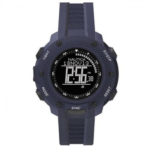 Nautica Herren Uhr Armbanduhr Digital NAI19524G Silikon