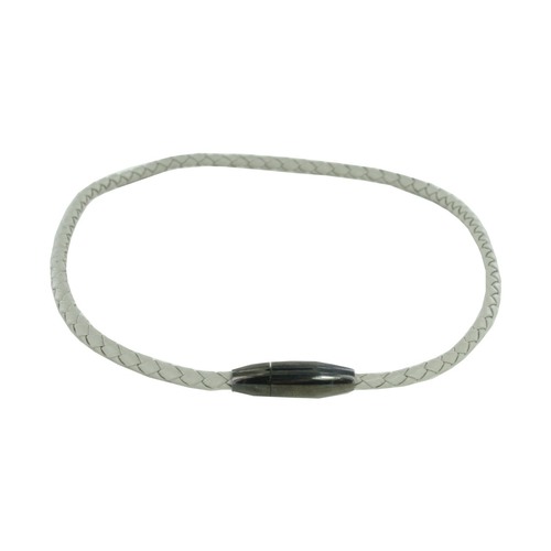 Police Herren Halskette Flow Edelstahl Leder beige PJ.23875PLGR/01