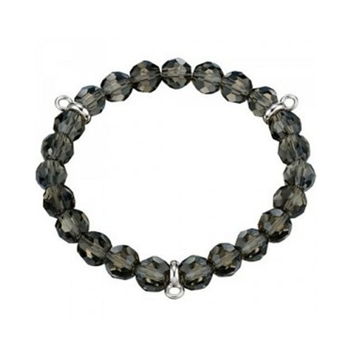 Esprit Armband Armkette Silber Charmsarmband Taupe Stone ESBR91139E160