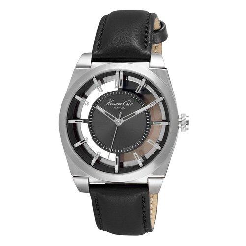 Kenneth Cole New York Herren-Armbanduhr Analog Quarz Leder 10027837
