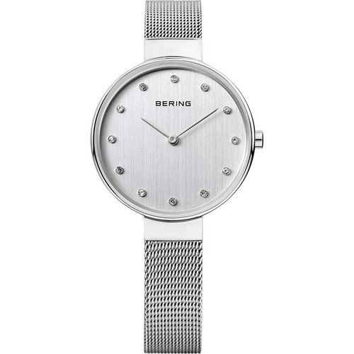 Bering Damen Uhr Armbanduhr Slim Classic - 12034-000 Meshband