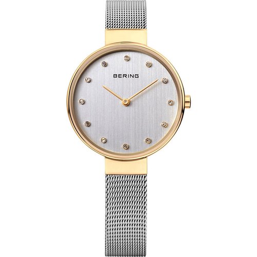 Bering Damen Uhr Armbanduhr Slim Classic - 12034-010 Meshband