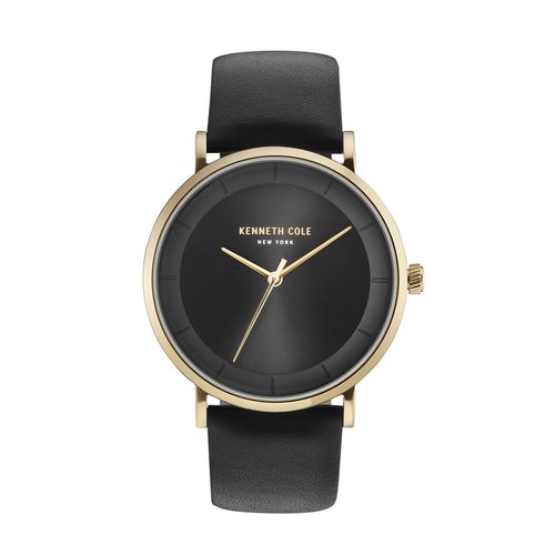 Kenneth Cole New York Herren-Armbanduhr Analog Quarz Leder KC50567003
