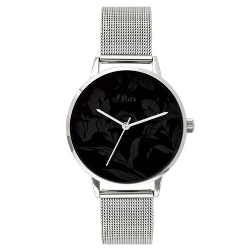s.Oliver Damen Uhr Armbanduhr Edelstahl SO-3640-MQ
