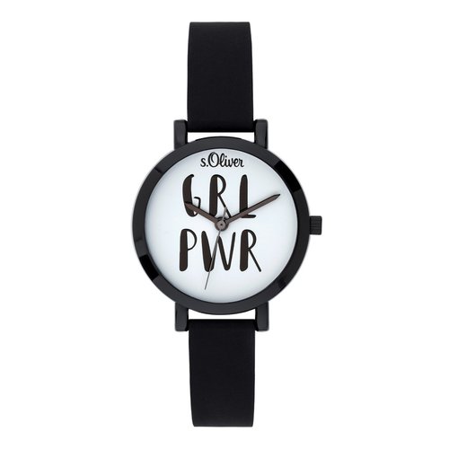 s.Oliver Damen Uhr Armbanduhr Silikon SO-3767-PQ