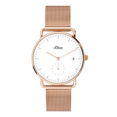 s.Oliver Damen Uhr Armbanduhr Edelstahl SO-3715-MQ