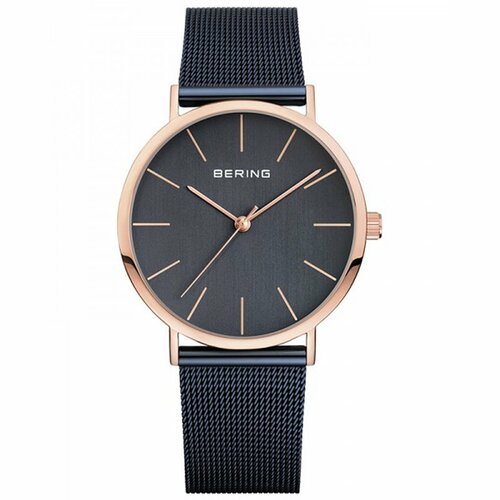 Bering Herren Uhr Armbanduhr Slim Classic - 13436-367 Meshband