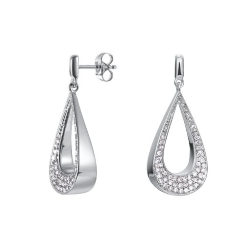 Esprit Damen Ohrringe Ohrh�nger Edelstahl Silber ESER02765A000