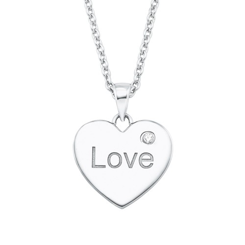 s.Oliver Jewel Damen Kette Halskette Silber Zirkonia Herz 2026082