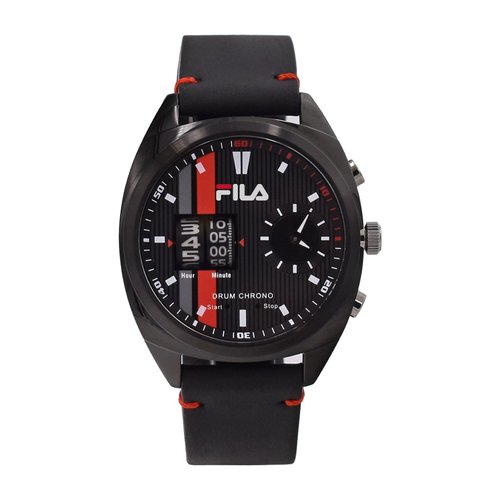 Fila Herren Uhr Armbanduhr DRUM ROLLER 38-844-004 Leder