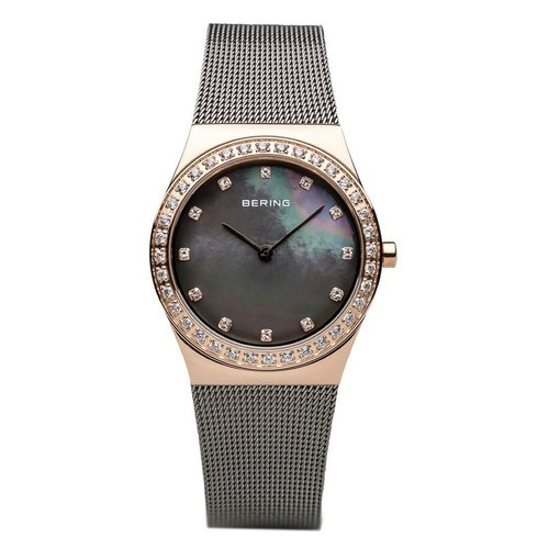 Bering Damen Uhr Armbanduhr Slim Classic - 12430-369 Meshband