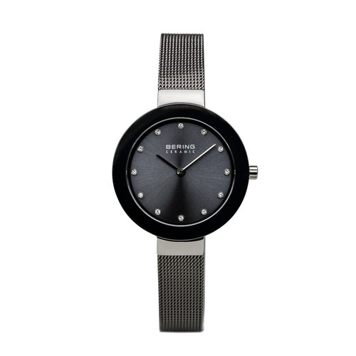 Bering Damen Uhr Armbanduhr Slim Ceramic - 11429-389 Meshband