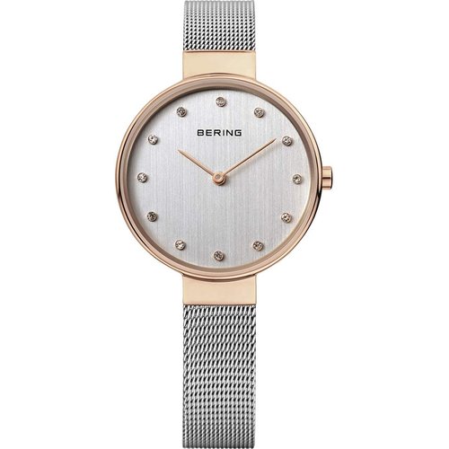 Bering Damen Uhr Armbanduhr Slim Classic - 12034-064 Meshband