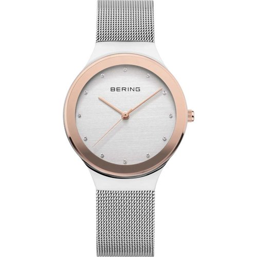 Bering Damen Uhr Armbanduhr Slim Ceramic - 12934-060 Meshband