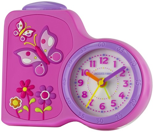 JACQUES FAREL Kinderwecker Wecker Analog Quarz Blumen Mdchen ACB 711 BY rosa