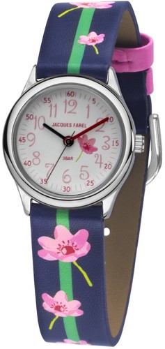 Jacques Farel Kinder Armbanduhr Analog Quarz Madchen Kunstleder Hcc 301 Blumen Quarzuhren Direkt Bestellen