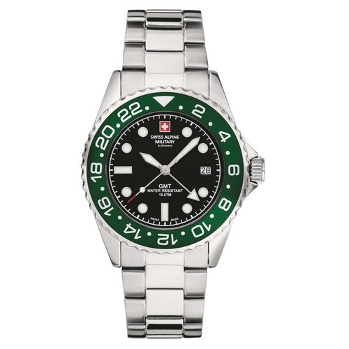 Swiss Alpine Military Herren Uhr Analog Quarz 7052.1133SAM Edelstahl