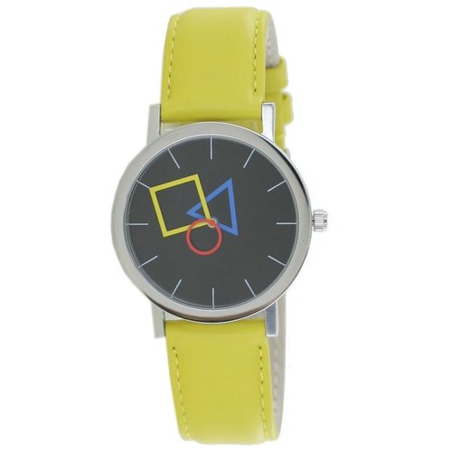 Aristo Bauhaus Unisex Uhr Edelstahl 4D86IG Leder gelb