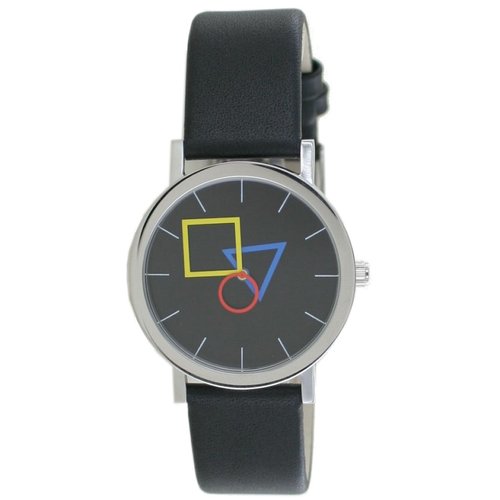 Aristo Bauhaus Unisex Uhr Edelstahl 4D86IS Leder schwarz