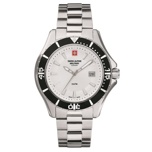 Swiss Alpine Military Herren Uhr Analog Quarz 7040.1132SAM Edelstahl
