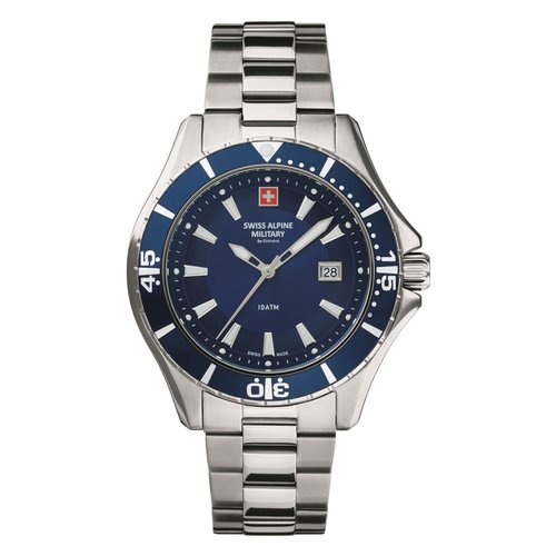 Swiss Alpine Military Herren Uhr Analog Quarz 7040.1135SAM Edelstahl