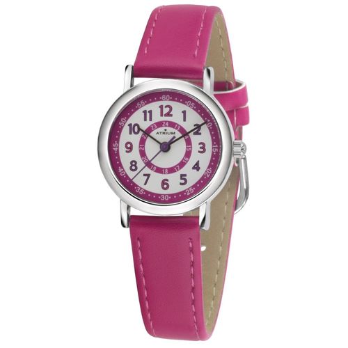ATRIUM Kinder-Armbanduhr Analog Quarz M�dchen Kunstleder A31-101 pink