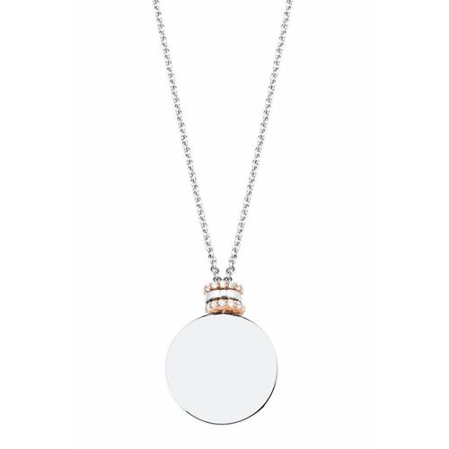 s.Oliver Jewel Damen Kette Halskette Silber bicolor Zirkonia Anh�nger 2027611