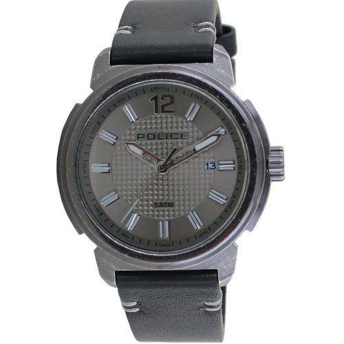 Police Herren Uhr Armbanduhr Leder Analog Tramp PL14797JSQ.61