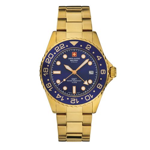 Swiss Alpine Military Herren Uhr Analog Quarz 7052.1115SAM Edelstahl